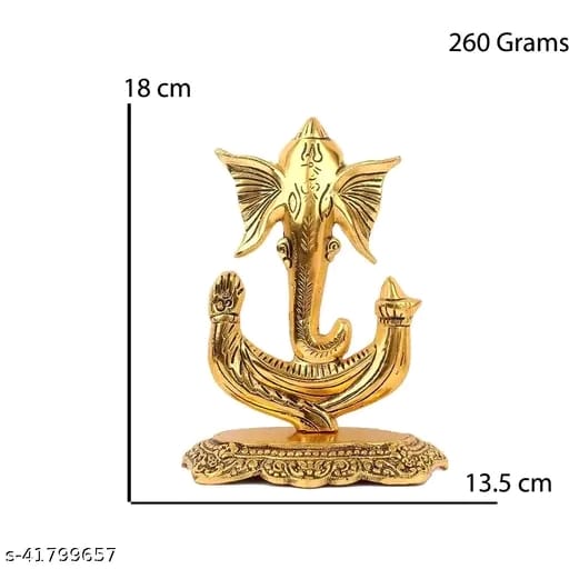 Morden Ganesh Ji Statue | Ganesh Ji Murti for Pooja | Metal Ganesh Ji Idols