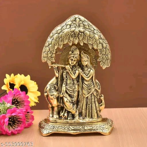 Handcrafted Lord Radha Krishna Statue with Cow Idols for home decor| Decor Items for Home & Office|statues|statue for gift|Pooja ,Table Decoration & Gift|Home ,temple ,Big Size, Entrance|showpiece gift|decorations|