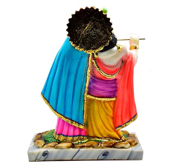 Good Luck Cow and Calf Big Statue, kamdhenu cow and calf idol cow and calf figurine Handicraft Decorative Marble Dust Designer Stone Studded Cow and Calf Statue | Cow and Calf Showpiece| Kamdhenu Sculpture for Puja Idol