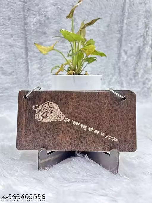 Woodan Hanuman Chalisa Decor with Stand